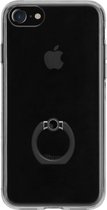 Apple iPhone 8 Hoesje - FLAVR - Ringholder Serie - TPU Backcover - Zwart - Hoesje Geschikt Voor Apple iPhone 8