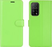 Xiaomi Mi 10T Hoesje - Mobigear - Classic Serie - Kunstlederen Bookcase - Groen - Hoesje Geschikt Voor Xiaomi Mi 10T