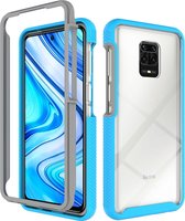 Xiaomi Redmi Note 9S Hoesje - Mobigear - Two-Layer Serie - Hard Kunststof Backcover - Blauw - Hoesje Geschikt Voor Xiaomi Redmi Note 9S