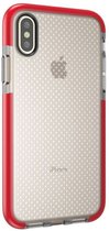 Apple iPhone X/10 Hoesje - Mobigear - Full Bumper Serie - Hard Kunststof Backcover - Transparant / Rood - Hoesje Geschikt Voor Apple iPhone X/10