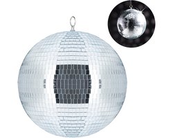 discobal - Ø 30 cm - om op te hangen - voor plafond - grote spiegelbol - feest decoratie