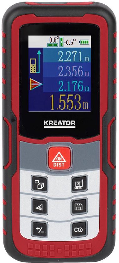 Kreator KRT706510 Laser afstandsmeter - 60 m bereik