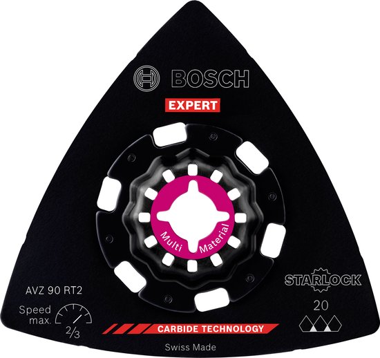 Foto: Bosch 2608900045 expert starlock carbide schuurplateau multimaterial avz90rt2