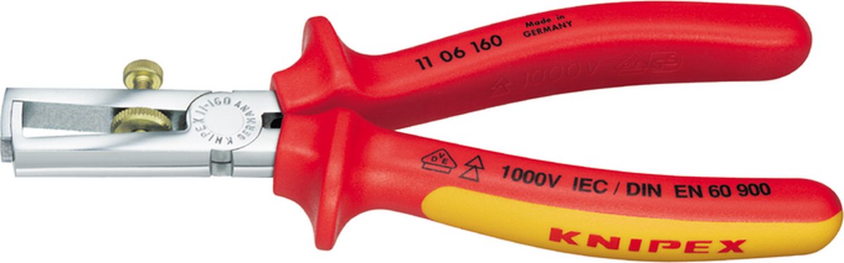 KNIPEX Pince à dénuder, chromée 160 mm