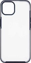 Shop4 - iPhone 13 Hoesje - Harde Back Case Mat Transparant Blauw