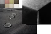 JEMIDI tafelkleed buiten 160 x 360 cm - Tafellaken afwasbaar - Tafelzeil buiten of binnen met linnenlook - Vuil- en waterafstotend - Antraciet