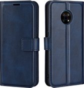 Deluxe Book Case - Nokia G50 Hoesje - Blauw