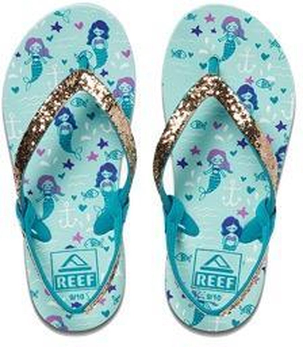 Reef Little Stargazer Prints Aqua Mermaids Blauw