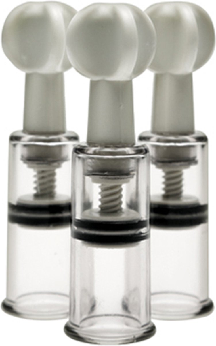Max Twist Tepels & Clitoris Pompjes - 3 stuks
