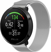 Milanees Smartwatch bandje - Geschikt voor  Polar Vantage M Milanese band - zilver - Horlogeband / Polsband / Armband