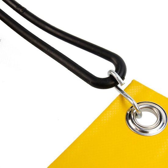 Afdekzeilwinkel - Spanrubber met s-haak 20cm elastiek zwart van Merkloos — afbeelding 3