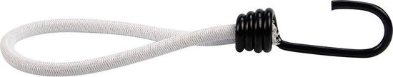 Afdekzeilwinkel - Spanner met haak 18cm elastiek wit spinhaak van Merkloos — afbeelding 3