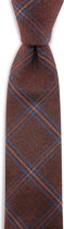 Sir Redman - stropdas - Fletcher - geweven polyester - bordeauxrood / blauw
