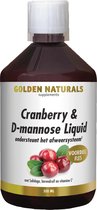 Golden Naturals Cranberry & D-mannose Liquid (500 milliliter)