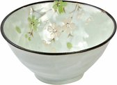 TOKYO DESIGN STUDIO - GREEN COSMOS BOWL13X6CM 350ML Q549/GC PORSELEIN