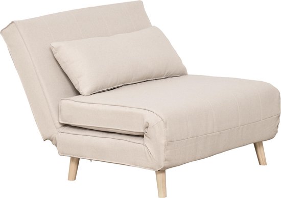 Nancy's Sinky Bay Single Sofa - Wit - Firwood, Linnen - cm x 37,4 cm x 31,49 cm