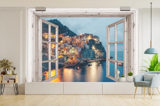 Papier peint - Papier peint photo murale Transparente - Italie - Mer - Largeur 450 cm x hauteur 300 cm