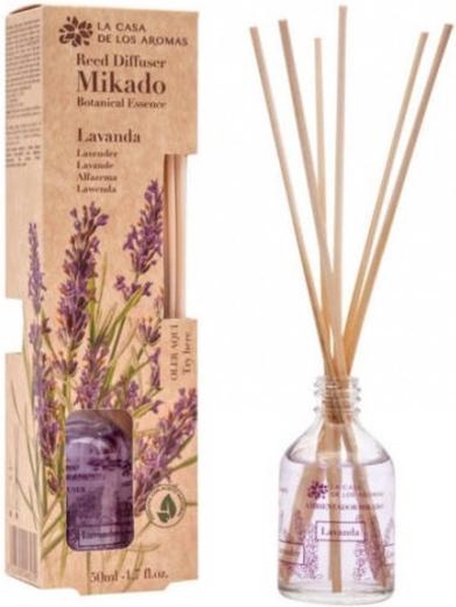 Mikado Botanical Essence etherische olie met lavendelstokjes 50ml