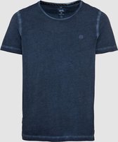 Organic Cotton Short Sleeve Henley T-Shirt Dark Blue