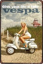 Retro Muur Decoratie uit Metaal Vespa Italië 9