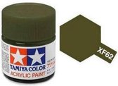 Tamiya XF-62 Marron Olive Drab - Mat - Acryl - Pot de Peinture 23ml