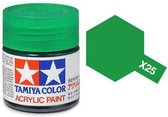 Tamiya X-25 Green Clear - Gloss - Acryl - 23ml Verf potje