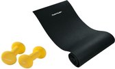 Tunturi - Fitness Set - Neopreen Dumbbellset 2 x 1,5 kg - Fitnessmat 160 x 60 x 0,7 cm