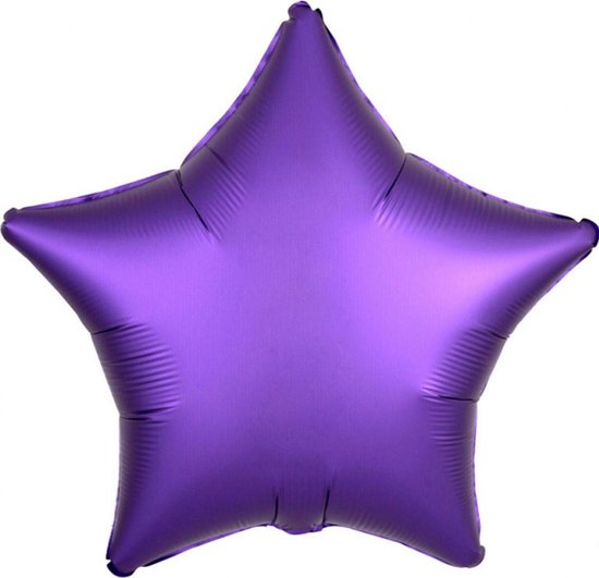 Folieballon Ster Paars Matte - 48 Centimeter