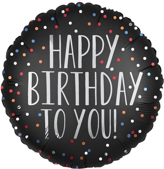 ‘Happy Birthday To You’ Zilver - 45 Centimeter