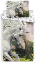 Unicorn Dekbedovertrek Mystical - Eenpersoons - 140  x 200 cm - Multi