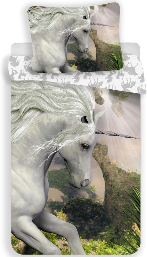 Housse de couette Unicorn Mystical - Simple - 140 x 200 cm - Multi