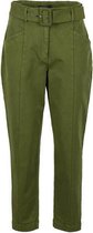 River Woods Kaki cropped broek in groen