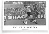 Walljar - DOS - HFC Haarlem '70 - Zwart wit poster