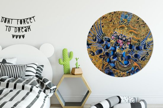 WallCircle - Wall Circle - Wall Circle - Bhoutan - Art - Culture - Aluminium - Dibond - 140x140 cm - Intérieur et Extérieur