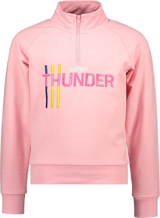 B.Nosy meisjes sweater met rits Thunder Punch Pink - Maat 146-152