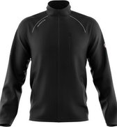 Masita | Softshell Jas Heren - Water en Windafstotend - Fleece Binnenkant - Muts in Kraag - BLACK - 140