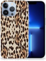 TPU Silicone Hoesje Geschikt voor iPhone 13 Pro Telefoonhoesje Leopard