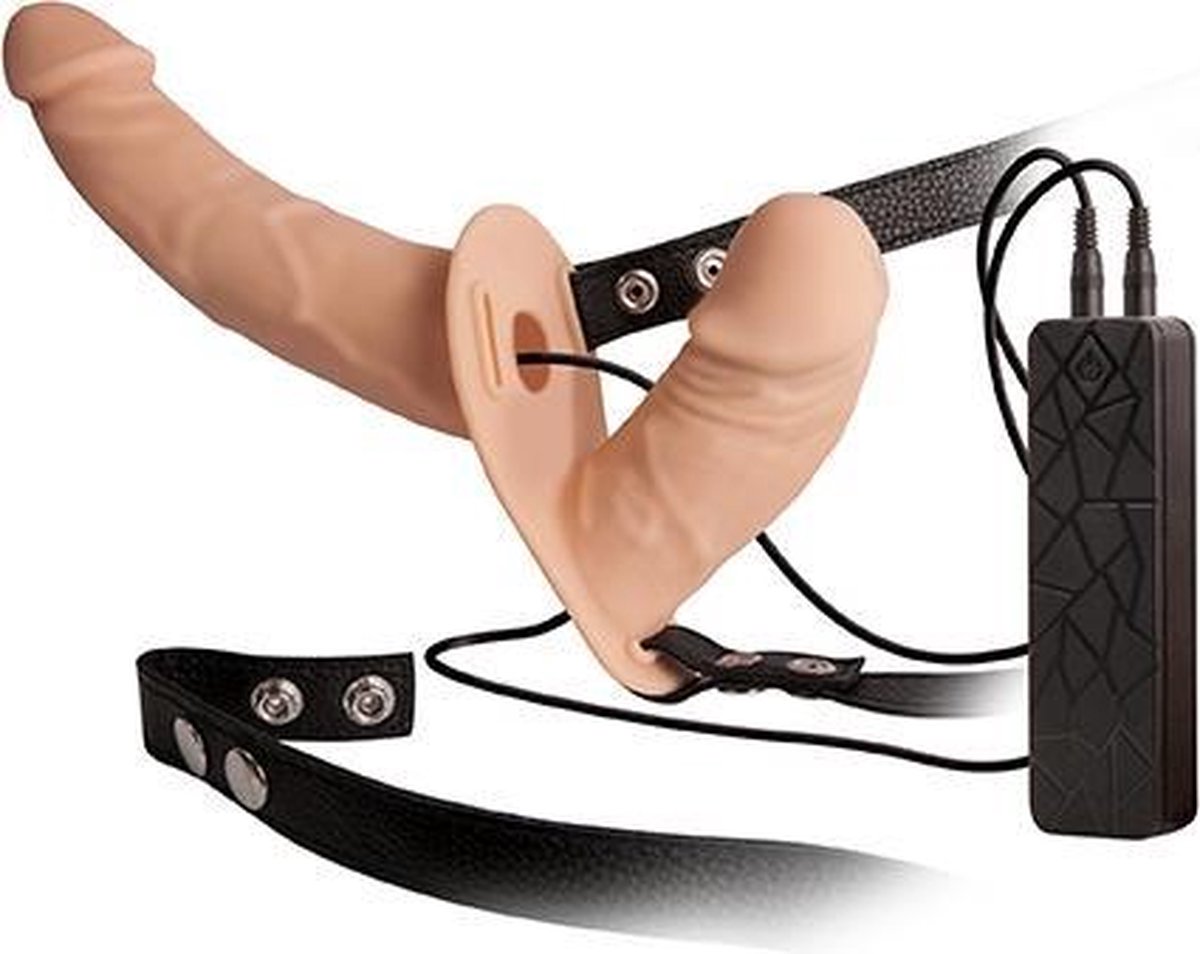 Goedkoopste Dubbele Vibrerende Dildo met Harnas