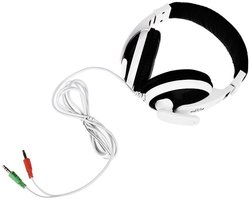 Kubite T-155 Headset met Microfoon voor Computer & Laptop - zwart/wit