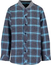 Blue Seven - jongens geruit shirt - blauw/grijs - Maat 98
