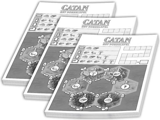 Afbeelding van het spel scoreblok Catan: Het Dobbelspel 3 stuks