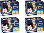 Felix - Kattenvoer - Visselectie in saus - 12x85 gram per 4 verpakkingen