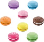 houten macarons 8 stuks 3 cm