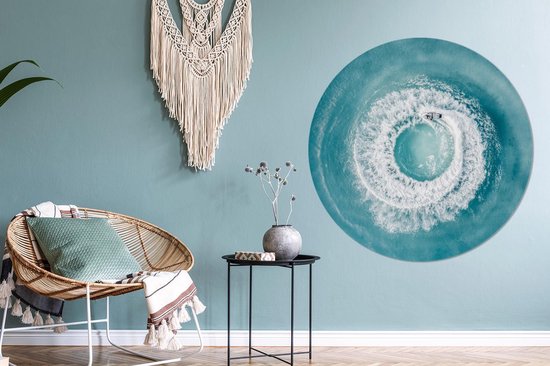 WallCircle - Wall Circle - Wall Circle - Jet Ski - Mer - Water - Aluminium - Dibond - 140x140 cm - Intérieur et Extérieur