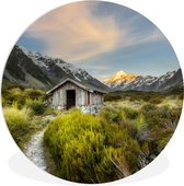 WallCircle - Wall Circle - Wall Circle Indoor - Nouvelle-Zélande - Maison - Berg - 150x150 cm - Décoration murale - Peintures Ronds