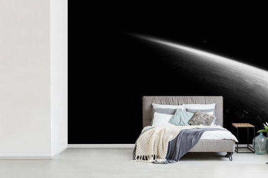 Papier Peint - Papier Papier peint photo Ombre sur la terre en noir et blanc - Largeur 305 cm x hauteur 220 cm