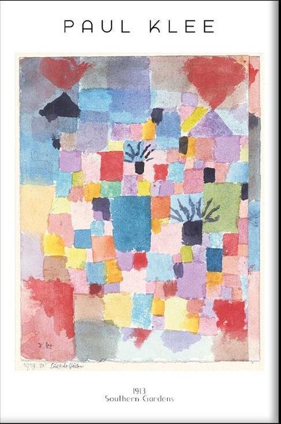 Paul Klee - Southern Gardens - Walljar - Wanddecoratie - Schilderij - Plexiglas