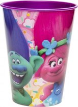 drinkbeker Trolls 260 ml roze