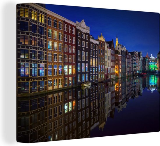 Amsterdam Architecture 40x30 cm - petit - Tirage photo sur toile (Décoration murale salon / chambre)