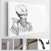 Architect Sinan, (1489-1588) was de grootste Ottomaanse architect en burgerlijk ingenieur - Modern Art Canvas - Horizontaal - 1284207631